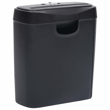 Vidaxl Paper Shredder 6 stron Stripcut Black