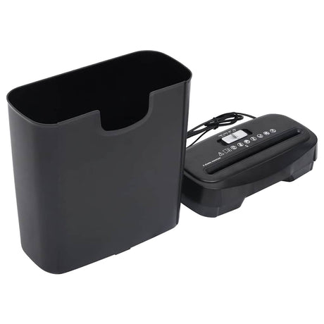 Vidaxl Paper Shredder 6 stron Stripcut Black