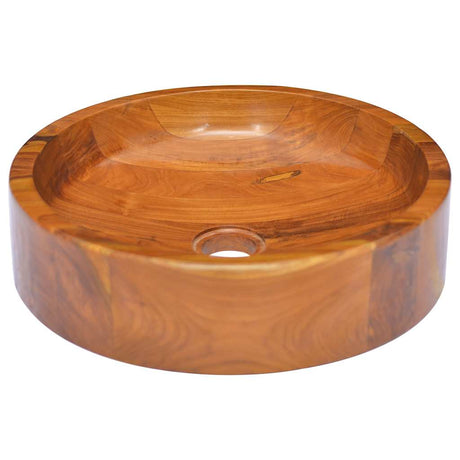 Vidaxl Washbasin Ø40x10 cm stały teak