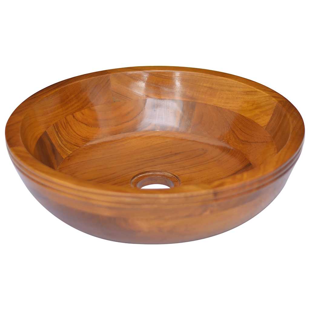 Umywalka Vidaxx ø40x10 cm z litego drewna tekowego