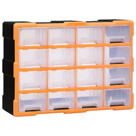 Vidaxl Organizer z 16 średnimi szufladami 52x16x37 cm