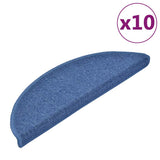 Maty schodowe Vidaxx 10 szt. 56x17x3 cm niebieskie półokrągłe