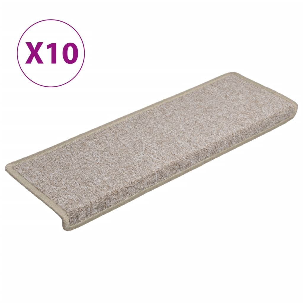 Maty schodów vidaxl 10 St 65x21x4 cm taupe