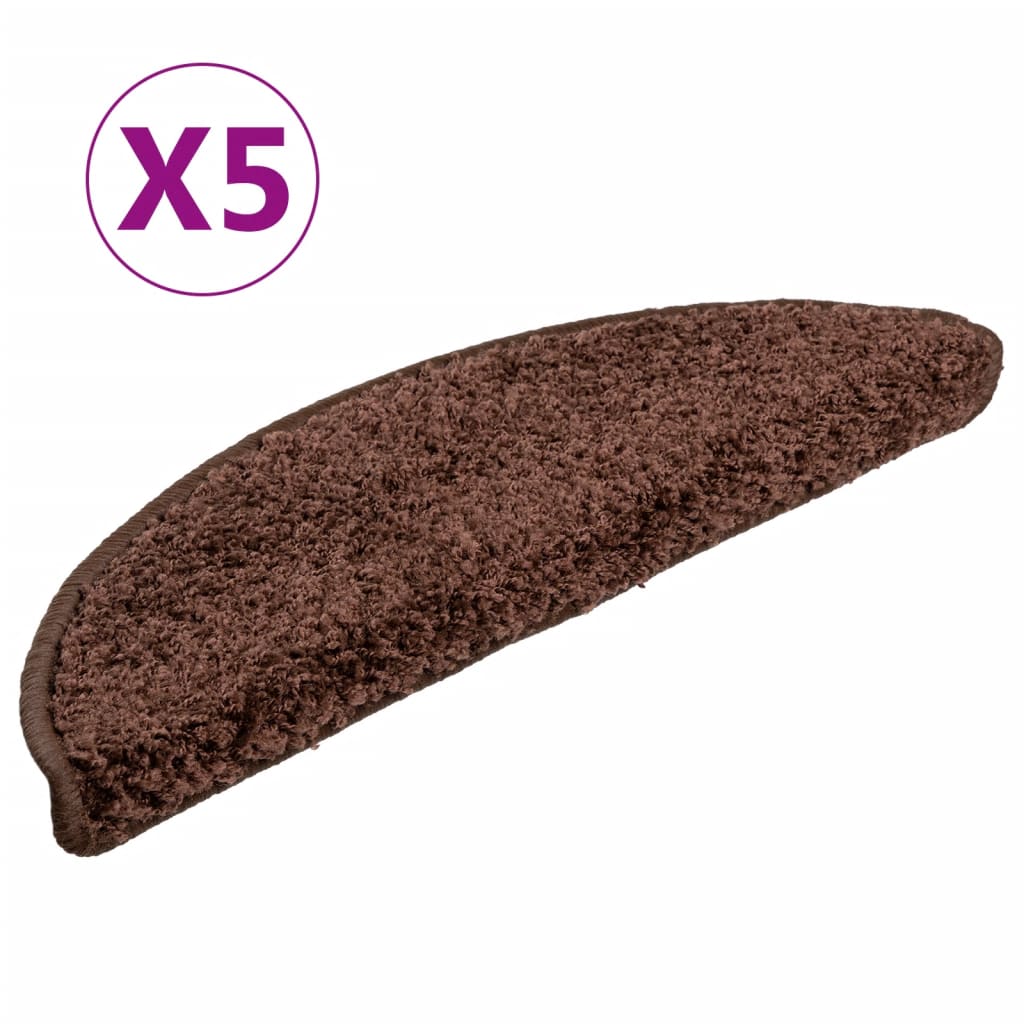 Vidaxl Stair Mats 5 ST 56X17X3 CM Brown