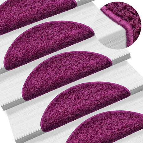 Vidaxl Stair Mats 10 ST 56X17X3 CM Fiolet Nemisphere