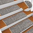 VidaXL maty schodowe 10 szt. 65x21x4 cm, szare, prostokątne