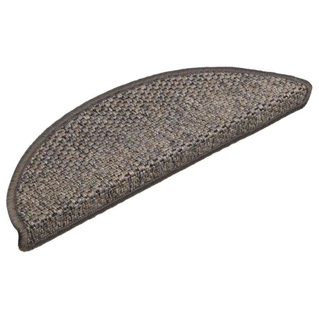 VidaXL maty schodowe samoprzylepne 15 szt. wygląd sizalu 56x17x3 cm szaro-beżowy