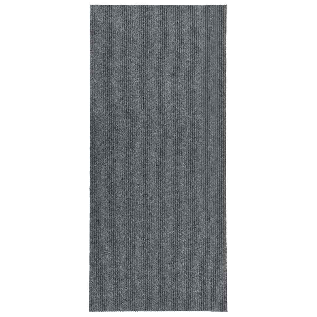 Vidaxl Droogloopmat 100x250 cm szary