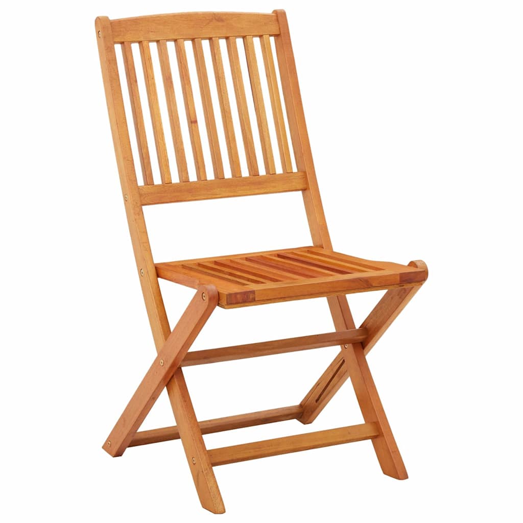 Vidaxl opklapbare stoelen, 2 stuks, van massief eucalyptushout