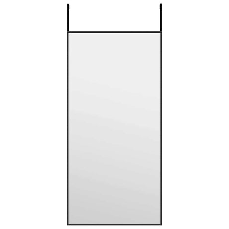 Lustro drzwi vidaxl 30x60 cm szkło i aluminiowe czarne