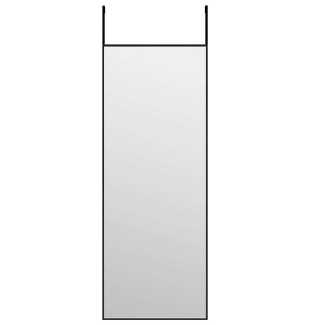 Lustro drzwi vidaxl 30x80 cm szkło i aluminiowe czarne