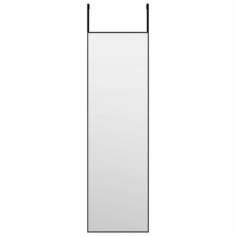 Lustro drzwi vidaxl 30x100 cm szkła i aluminiowe czarne