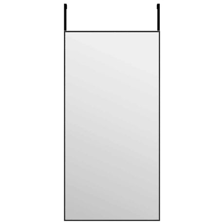 Lustro drzwi vidaxl 40x80 cm szkła i aluminiowe czarne