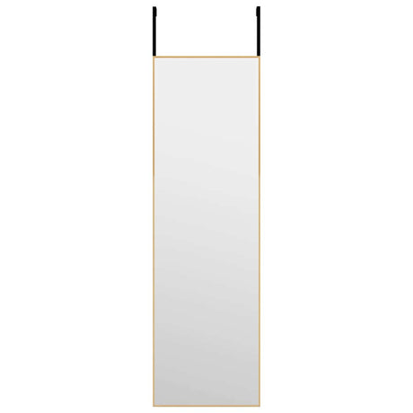 Vidaxl Door Spiegel 30x100 cm szkło i aluminiowe złoto w kolorze