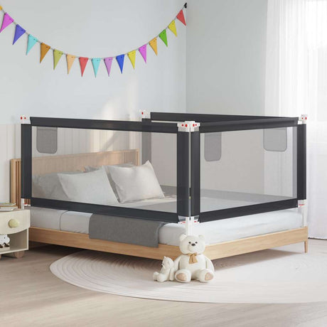 Vidaxl bedhek maluch 190x25 cm tkanina ciemnoszare
