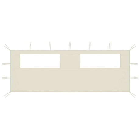 Vidaxl Prainding Wall z Windamen 6x2 M Crème -colored
