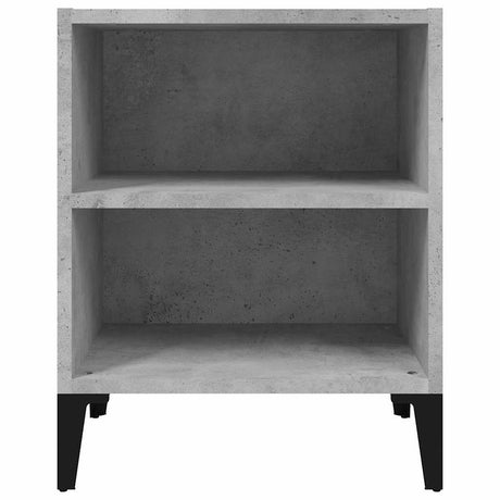 Vidaxl nachtkastje met metalen poten 40x30x50 cm betongrijs