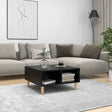 Vidaxl salontafel 60x60x30 cm bewerkt hout zwart
