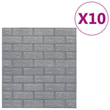 Tapeta Vidaxl 3D samoprzylepna 10 St cegły antracytowej
