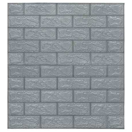 Vidaxl 3D Wallpape samoprzylepna 40 St cegły w kolorze antracytowym