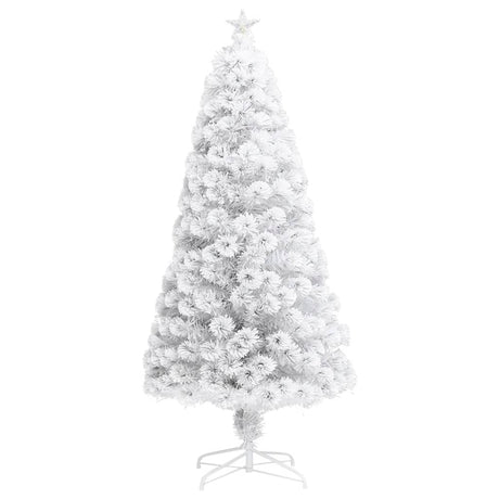 Vidaxl kunstkerstboom z oświetleniem 120 cm światłowodowy biały
