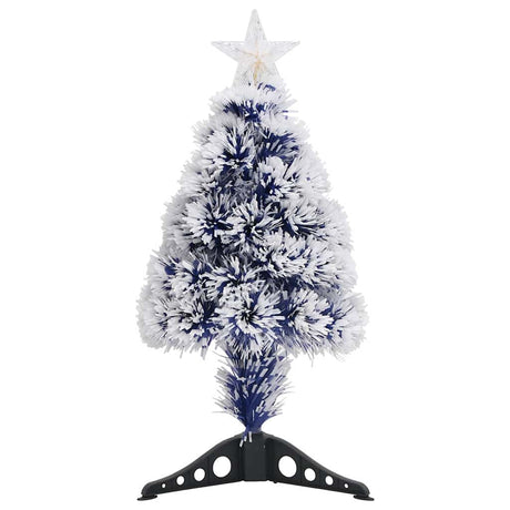 Vidaxl kunstkerstboom z oświetleniem 64 cm światłowodowy biały i niebieski