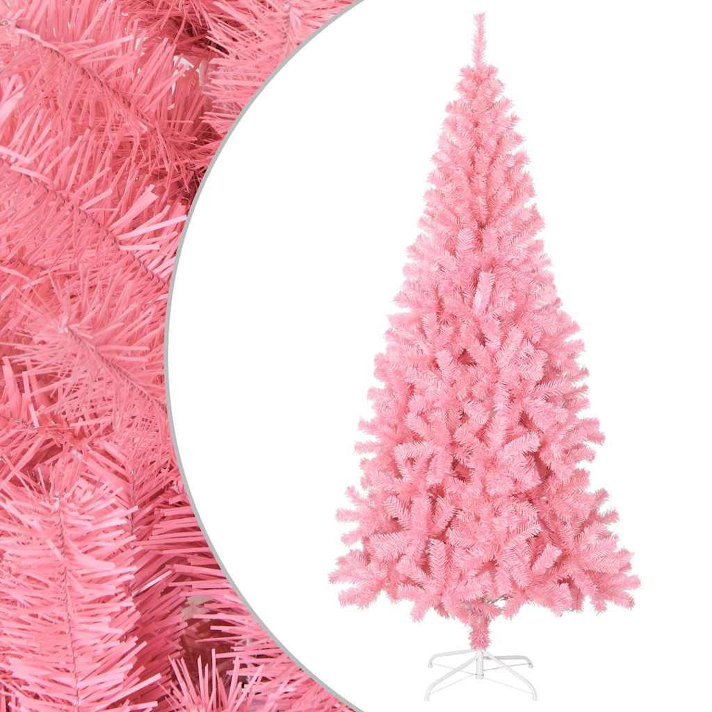 Vidaxl kunstkerstboom ze standardowym 240 cm PVC Róż