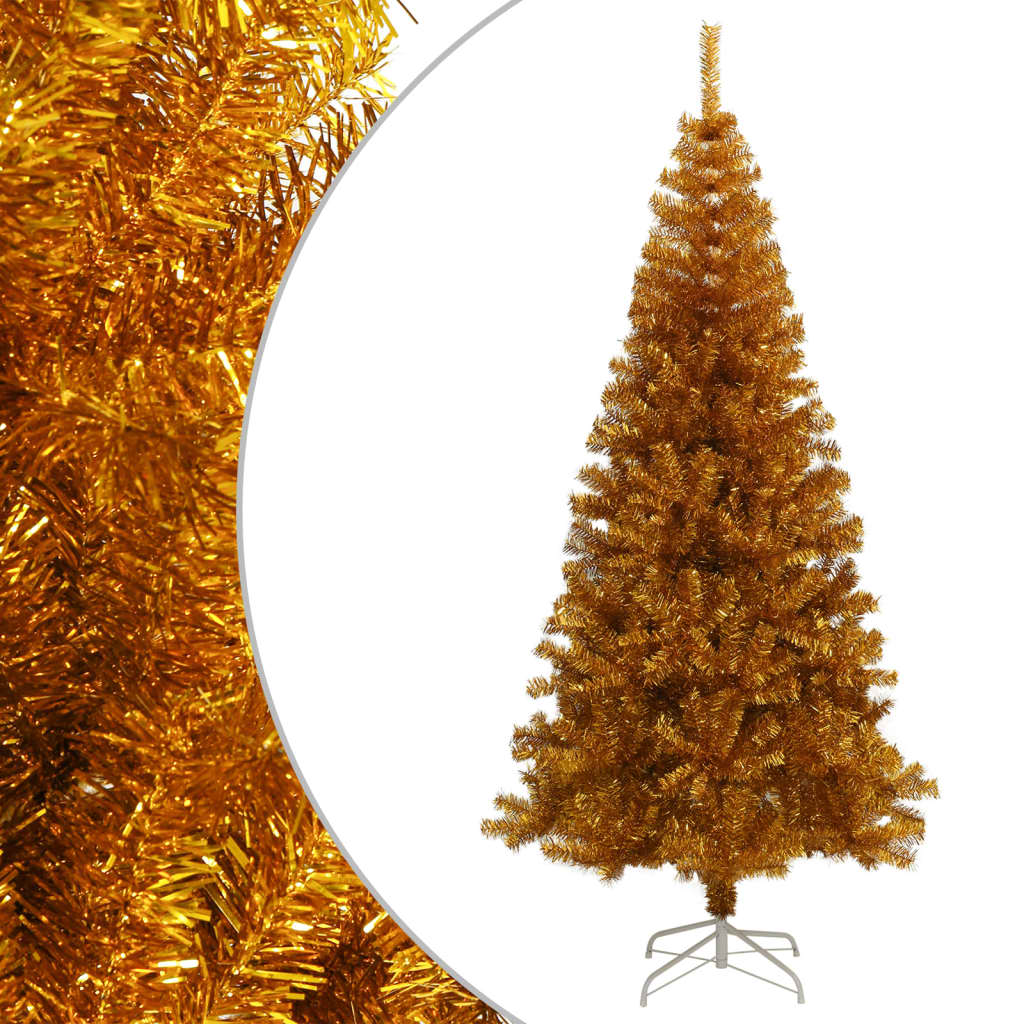 Vidaxl kunstkerstboom ze standardowym 240 cm złota