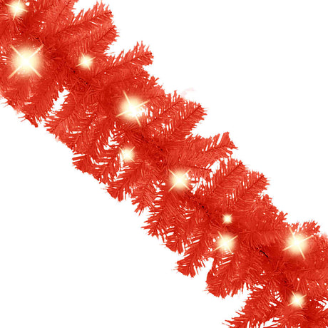 Vidaxl Christmas Garland ze światłami LED 5 m czerwony