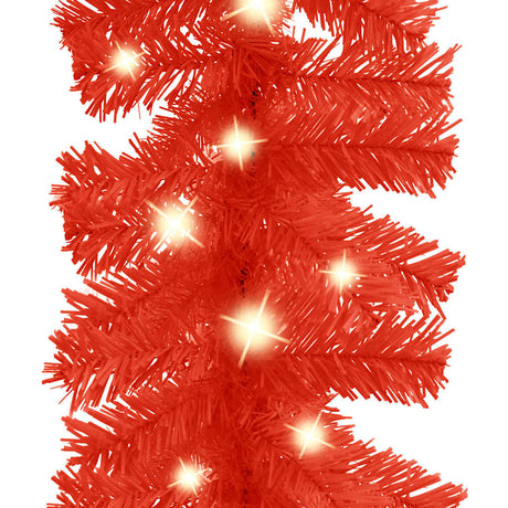 Vidaxl Christmas Garland ze światłami LED 20 m czerwony