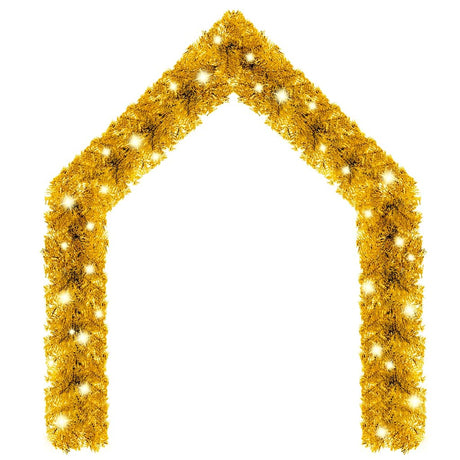Vidaxl Christmas Garland ze światłami LED w kolorze 5 m złota