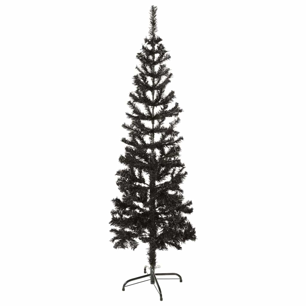 Vidaxl Choinka wąska 150 cm czarna