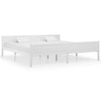 Vidaxl bedframe massief grenenhout wit 200x200 cm