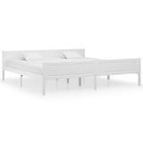 Vidaxl bedframe massief grenenhout wit 200x200 cm