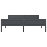 Vidaxl bedframe massief grenenhout grijs 180x200 cm