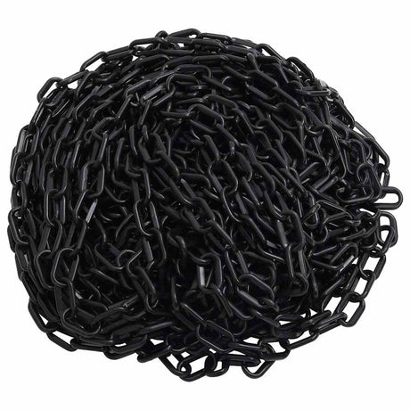 Łańcuch bezpieczeństwa vidaxl Ø 8 mm 100 m plastikowy czarny