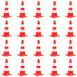 Vidaxl Traffic Cone 20 St Refleksyjne 50 cm czerwone i białe