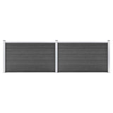 Vidaxl Panelu panelu ogrodzenia 353x105 cm HKC czarny