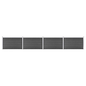 Vidaxl Fence Panelu 699x105 cm HKC czarny