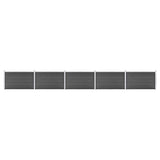 Vidaxl Panelu panelu ogrodzenia 872x105 cm HKC czarny