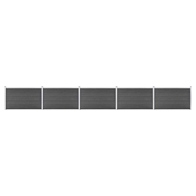 Vidaxl Panelu panelu ogrodzenia 872x105 cm HKC czarny