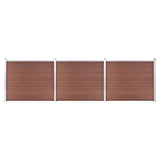 Vidaxl Panelu panelu ogrodzenia 526x146 cm HKC Brown