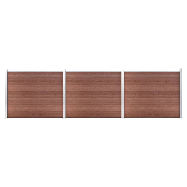 Vidaxl Panelu panelu ogrodzenia 526x146 cm HKC Brown