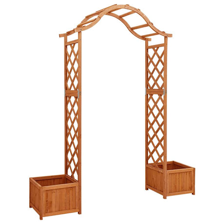 Vidaxl Pergola z sadzarem litym sinewood