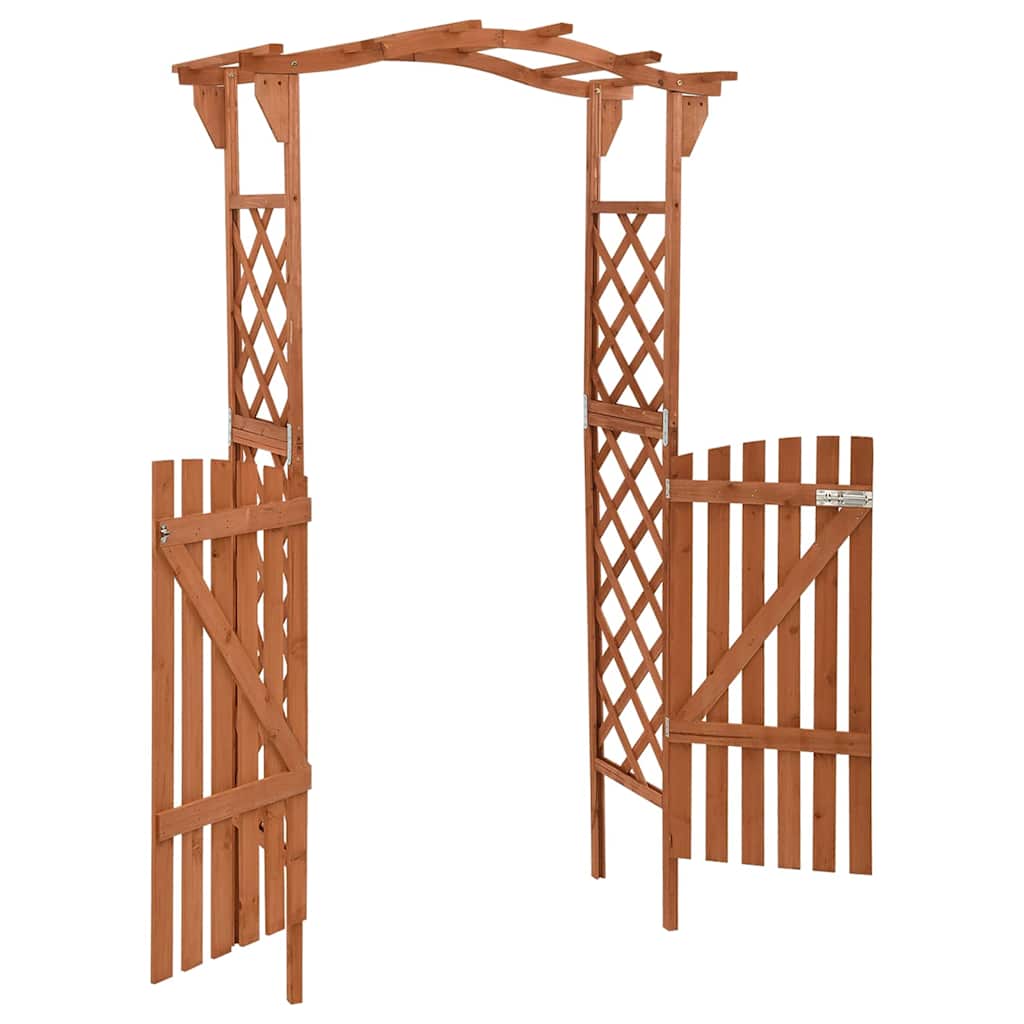 Vidaxl Pergola z portem 116x40x204 cm stałe sinewood