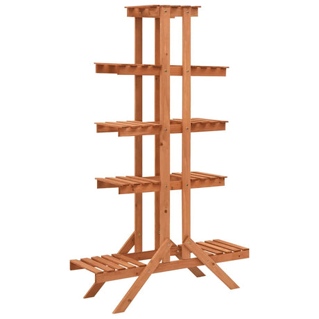 Stojak na rośliny vidaxl 83x25x132 cm lite sosnowe drewno