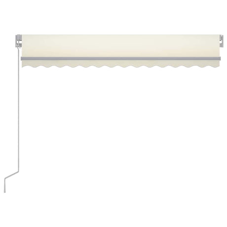 Markiza Vidaxx rozkładana ręcznie z diodami LED 300x250 cm w kolorze kremowym