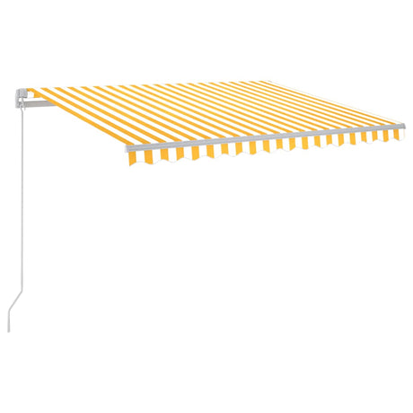 Markiza Vidaxx rozkładana ręcznie z diodami LED 300x250 cm żółto-białymi