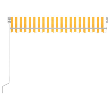 Markiza Vidaxx rozkładana ręcznie z diodami LED 300x250 cm żółto-białymi