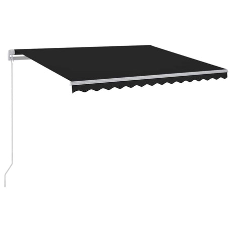 Markiza Vidaxx rozkładana ręcznie z diodami LED 300x250 cm w kolorze antracytowym